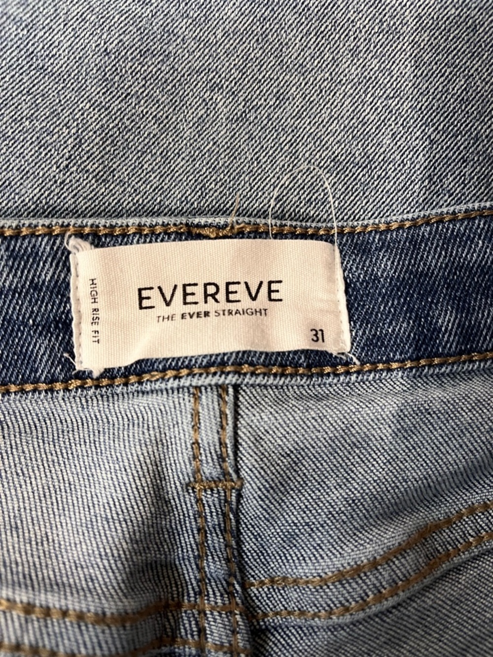 🇺🇸 EVEREVE High Rise Straight light wash size 31 - Picture 4 of 6